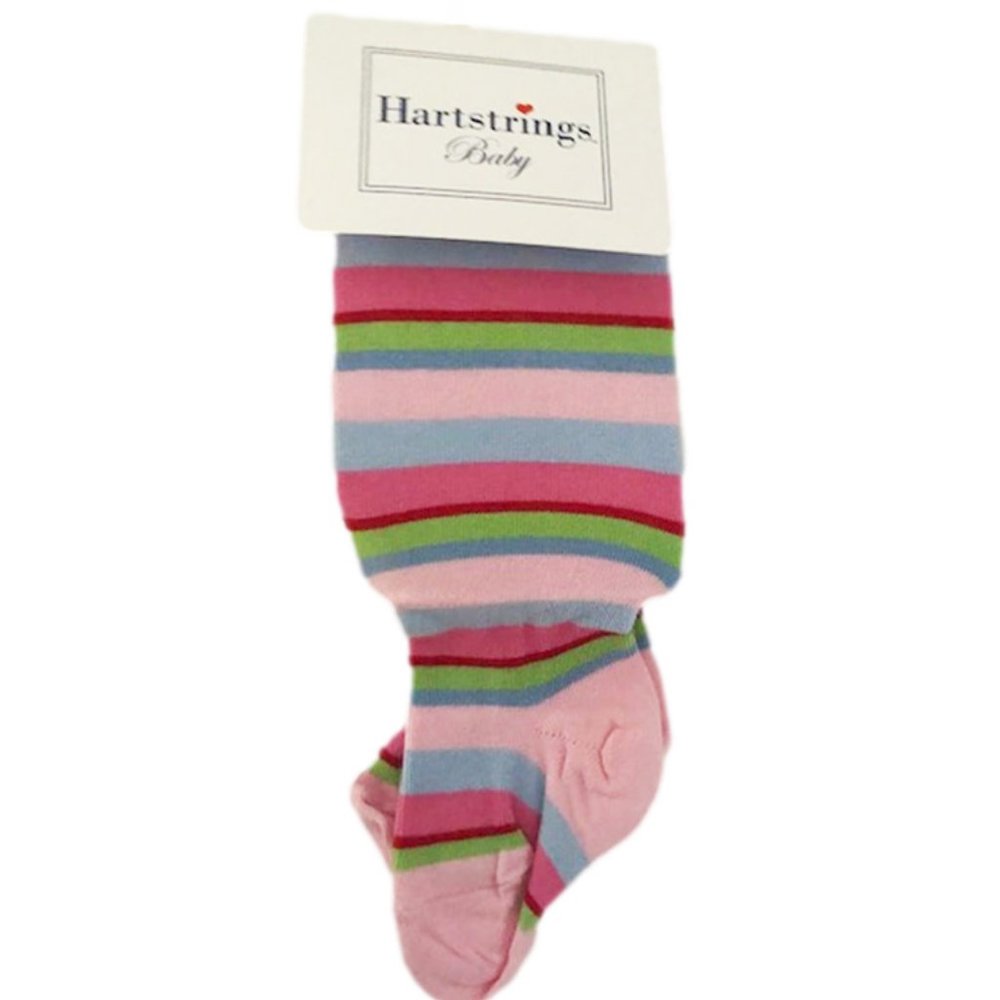 Hartstrings Pink Blue Green Baby Tights